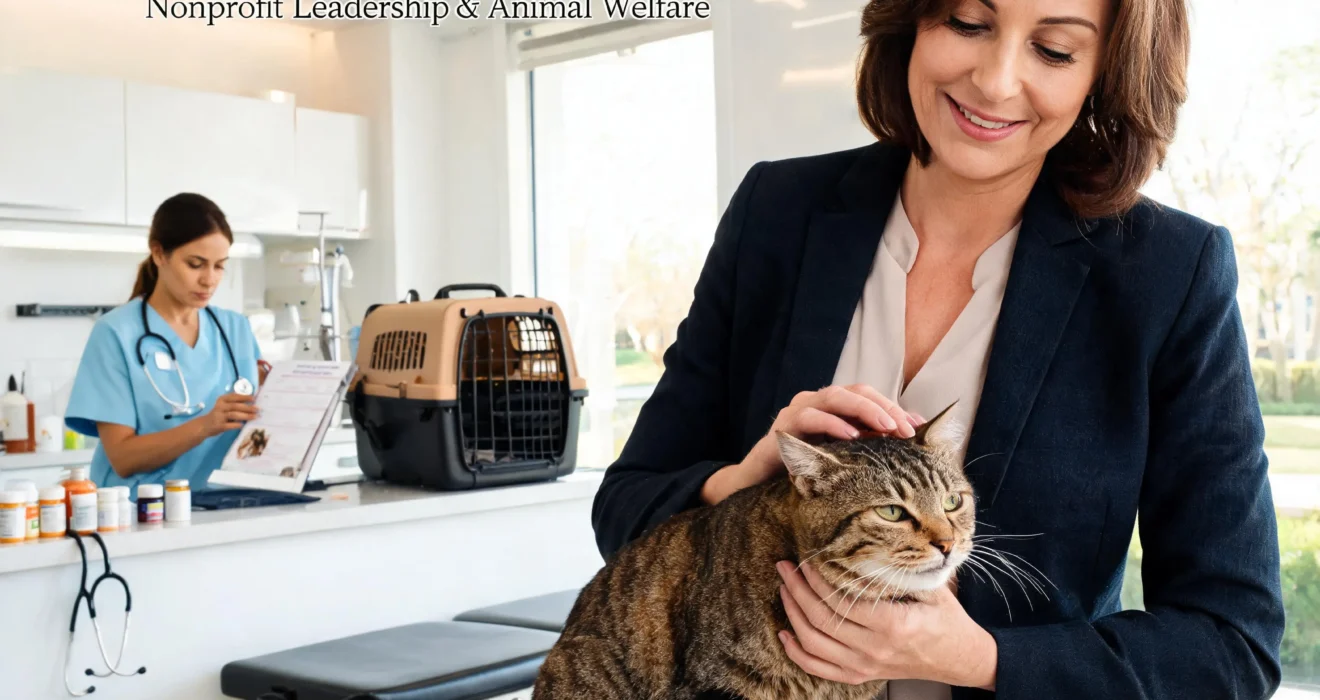 Donna Sicuranza supporting feline animal welfare and affordable veterinary care through nonprofit leadership and community outreach.