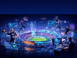 LatestSportsBuzz Exploring the Intersection showing sports, AI, technology, digital media, analytics, and fan engagement.